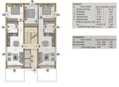 Dvosoban stan, Banjole, prodaja, 56m2, 286090e, id30897