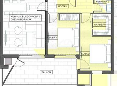 Trosoban stan, Rijeka, Trsat, prodaja, 74m2, 374000e, id52141