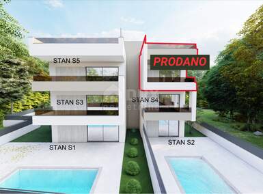 Cetvorosoban stan, Sukošan, Sukošan, prodaja, 134m2, 337400e, id58346