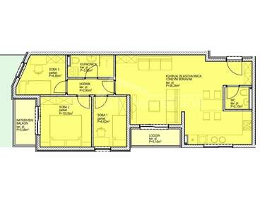 Trosoban stan, Split, prodaja, 88m2, 292224e, id43088