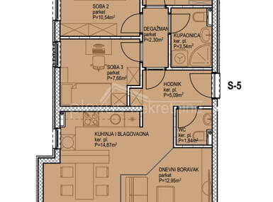 Trosoban stan, Split, prodaja, 267600 €, 81 m2