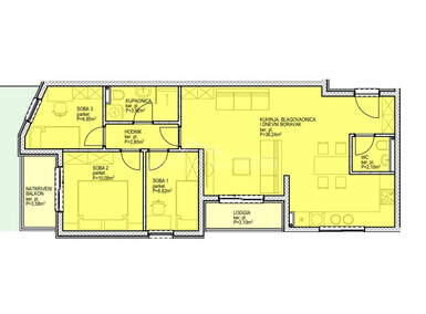 Trosoban stan, Split, prodaja, 292224 €, 88 m2