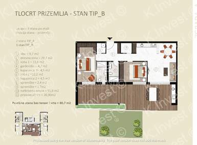 Trosoban stan, Novigrad, prodaja, 658000 €, 120 m2